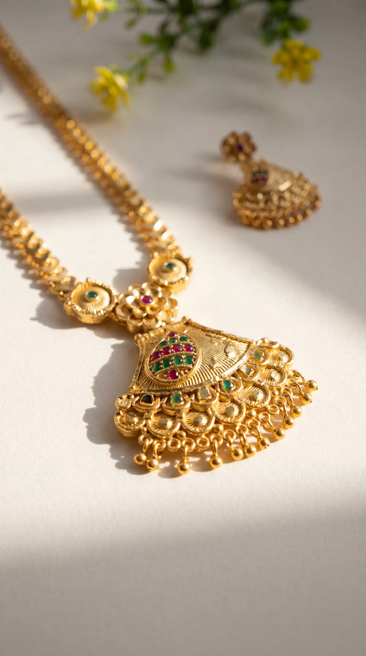 Devika Temple Necklace Set