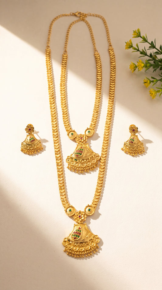 Devika Temple Necklace Set