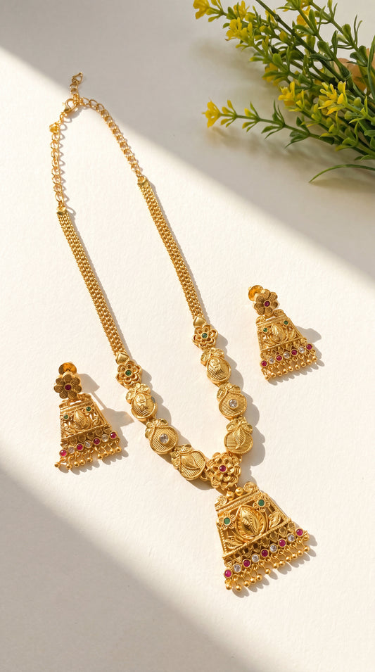 Vintara Filigree Bridal Necklace Set