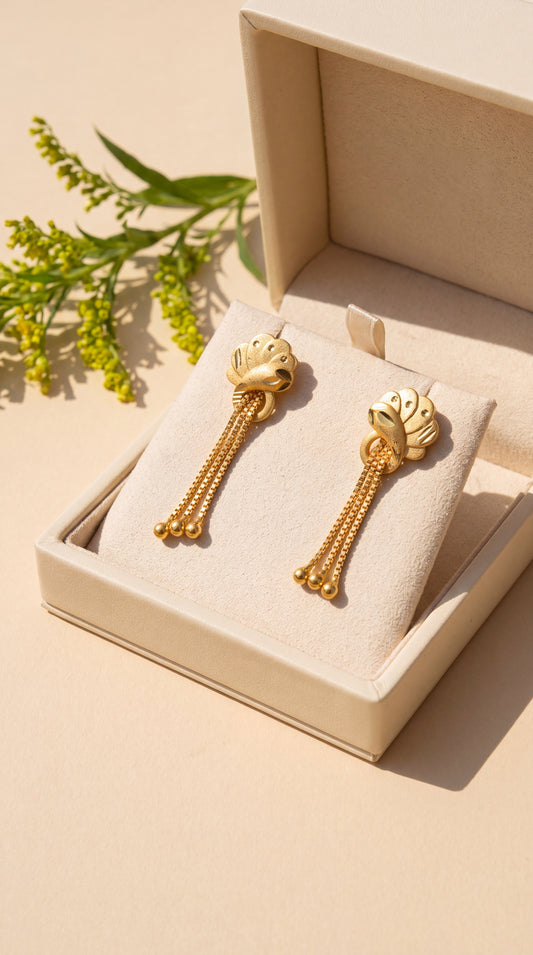 Petal Chain Drop Earring