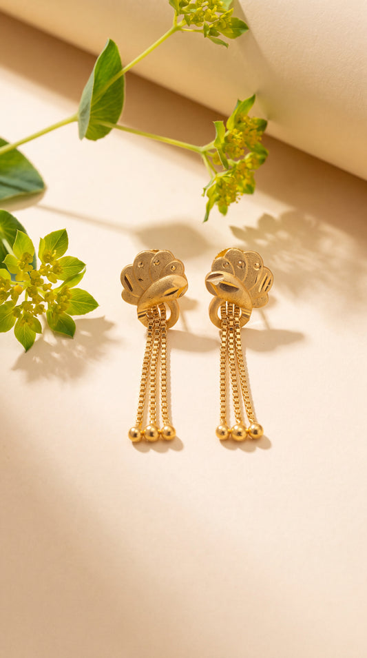 Petal Chain Drop Earring